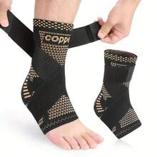 This Ankle Support Brace Is Adjustable In Size, Soft And Comfortable, Providing Dual Protection And A Secure Fit, And Is Lightweight And Breathable. - Black - View 7