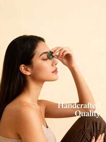 3pcs Hot & Cold Eye Massage Pads, 3*4cm Pink & Green, Facial Skincare - Multicolor - View 7