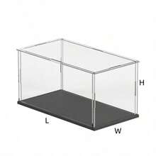 Hộp trưng bày acrylic tháo rời và hộp trưng bày mô hình sưu tập bằng nhựa, thiết kế để bảo vệ, trưng bày và sưu tập mô hình; hộp lưu trữ thanh lịch, hoàn hảo cho sử dụng tại nhà và bán lẻ - Đen - Xem 18