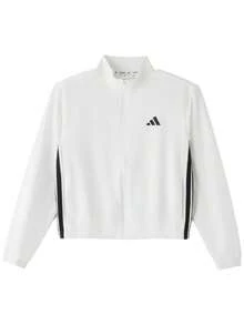 Adidas Women's Sports Jacket WE 3S WOVEN JKT 26 Summer New Style Casual Minimalist KT3785 - White/Black - View 1
