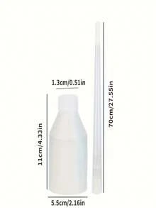 1pc Transparent Plastic Umbrella Cover, Suitable For Long Handle Umbrellas, Retractable And Space-Saving, Keeps Environment Dry And Clean, Made Of Durable Material, Suitable For Daily Commute And Business Use, Enhances Umbrella Storage Experience - White - View 6