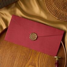 20/50pcs Long Linen Envelope, Wedding Invitation, Western-Style Business Invitation,High-Grade Linen Envelope, Friend Gift Card, VIP Invitation, Thick Linen Envelope, Popular Greeting Card Envelopes For Halloween And Christmas, Invitation Card - A - View 10