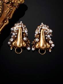 1 Pair Women's Fashion Jewelry Earrings, Luxurious Light Luxury Nose Earrings, Exaggerated European And American Style, Suitable For Vacation And Banquet Wear - Multicolor - View 8
