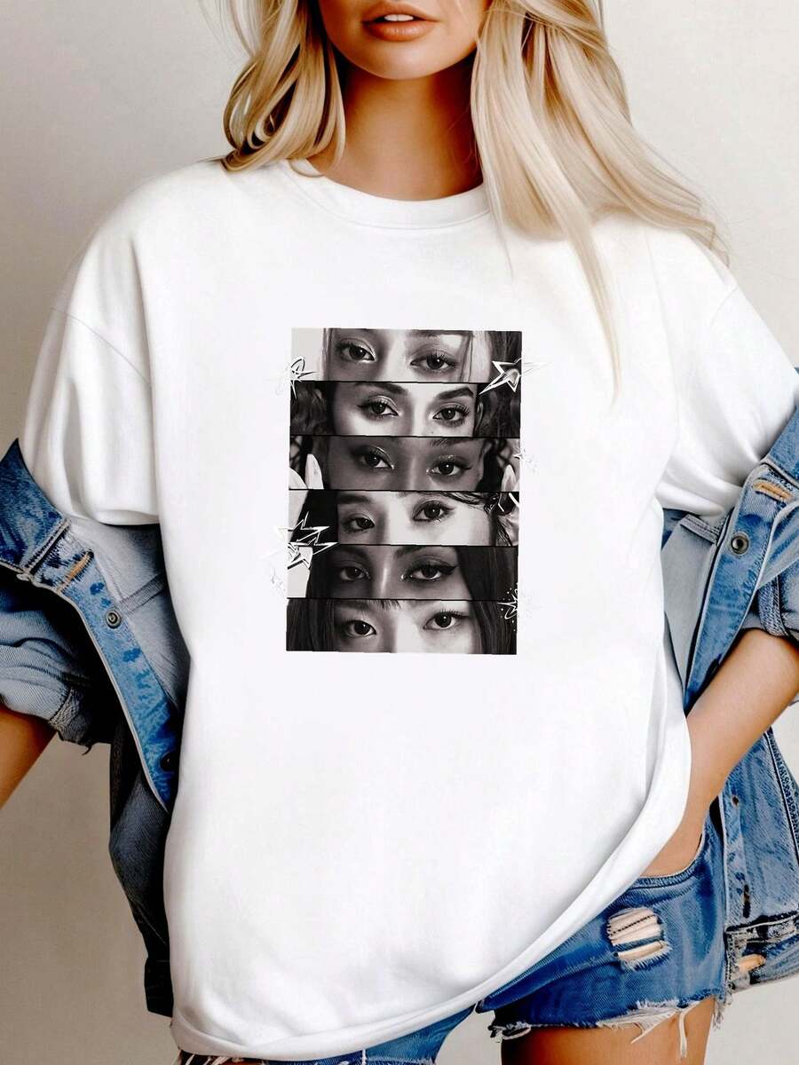 Women T-Shirts - 白色 - 查看 1