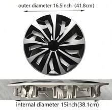 4‑Pack 16‑Inch Car Hubcaps Wheel Cover Set, Shock‑Resistant Durable PP Plastic Replacement Hub Caps, Stylish Exterior Wheel Trim Accessory Compatible With 16‑Inch Steel Wheels, Auto Wheel Decoration For Daily Vehicle Exterior Upgrade - A - View 10