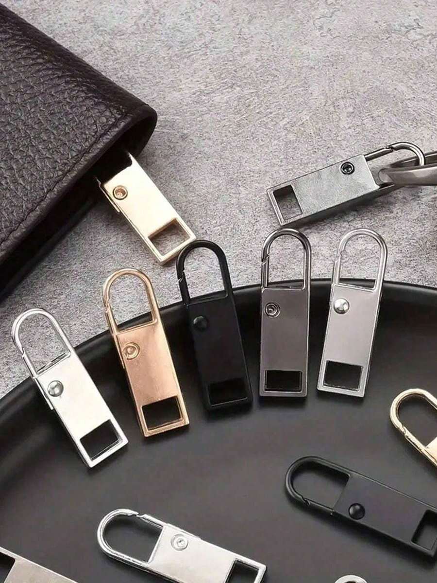 Quick Repair Zipper Pull, Easy To Install, No Tools Required Zipper Slider, Suitable For Luggage, Jackets, Backpacks, Boots, Detachable Hook, Durable Repair Kit - Multicolor - View 1