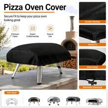 Pizza Oven Cover-2 Sizes Available, Heavyweight 300D Oxford Fabric(Black), The Bottom Features A Drawstring Design, Suitable For 12 Inch Pizza Oven, 16 Inch Pizza Oven, Pizza Oven, Pizza Oven Outdoor(Only The Protective Cover) - View 4