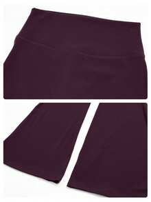 MFVIM Halter Neck Backless Sports Bra, High Waist Butt Lifting Flared Wide Leg Yoga Pants For Women - Ink Purple - View 12