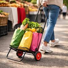 Portable Shopping Carts - Black - View 8