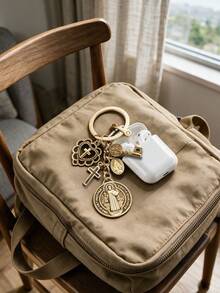 1pc Religious Themed Novelty Keychain | Cross Keychain, Christian Faith Themed Pendant, Virgin Mary Decoration; Hanging Decoration Accessory; Religious Accessory, Faith Ornament. Prayer Amulet, Can Decorate Bags And Phones, Car Accessories, Jewelry Keychain Pendant. Mother's Day Gift, Back To School Gift; - One Size Fits All - View 5