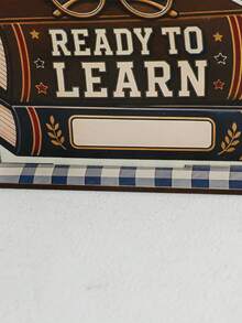 1件入學季桌面裝飾牌「Ready To Learn」書本馬克杯楓葉設計 多層托盤裝飾品 教室農舍風 開學第一天 鄉村教育主題 辦公桌展示 教師感謝 秋季辦公室桌面節日裝飾 - 款式1 - 查看 11