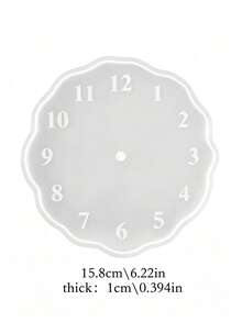 1pc High Transparency Silicone Mold For Clock Making/Resin Liquid & Plaster Dual-Use Silicone Handmade Mold/DIY Handmade Mold/Reusable Mold/Suitable For Craft Enthusiasts, Create Home Decor, Creative Gifts. Halloween Decoration, Soft, Resin Mold, Christmas Decoration - Multiple Colors - View 13