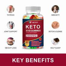 High Demand!3 Packs Keto ACV BHB Gummies For Fat Burn Weight Loss Detox Keto Diet Gummies.Women Daily Nutrient Support - 75ml - View 3