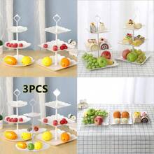 3 X 3 Layer Dessert Cake Stand Plate Afternoon Tea Party Wedding Tableware Plate - View 2