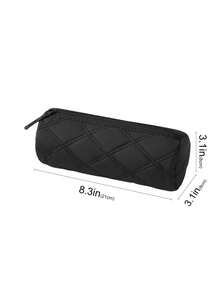 Large Capacity Insulated Lunch Bag, Portable Insulated Bag Set, Waterproof Office Cold Lunch Box With Handle, Reusable Student Back To School Essential Set, Includes Lunch Bag And Pencil Case, Diamond Pattern Tote Picnic Bag, Suitable For Office, Travel, Beach - Multicolor - View 13