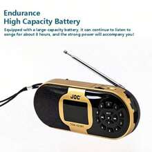 FM Portable Radio With LED Display, Wireless 5.4 Radio Speaker Pocket Radio, Suitable For Home And Travel, Gift For Elderly, 1200mAh Battery Capacity - View 7