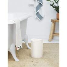 6L Swing Lid Bathroom Bin, Compact Modern Plastic Bin, Easy To Clean, Dimensions 19 X 19 X 28 Cm. - 1Pc - View 2