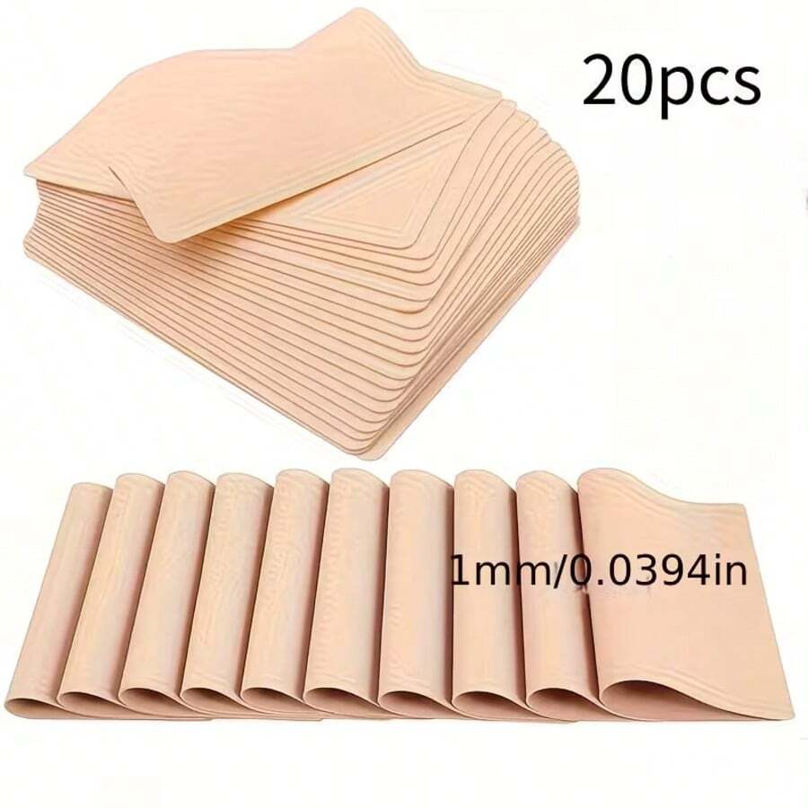 [Microblading Practice Skin] 10/20pcs Tattoo Practice Skin For Microblading Artists | 1Mm Testing Skin, For Line Practice - Multicolor - View 1