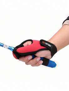 A Breathable Fishing Glove Designed For Easy Movement And Convenient Fastening - Featuring A Dual-Finger Design For The Right Hand That Offers Exceptional Comfort - Multicolor - View 7