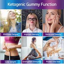 High Demand!Keto BHB Diet Gummies -Fat Burner ACV Weight Loss Appetite Suppressant 25000mg.Women Daily Nutrient Support - 75ml - View 2