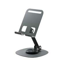 1pc 360 Degree Rotating Aluminum Alloy Phone Stand - Compact And Portable, Foldable Desktop Stand, Suitable For All Smartphones And Tablets, Ideal Office Accessory, Children's Online Course Phone Stand Base - Multicolor - View 12