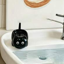 1/2pcs Cute 3D Vivid Big Eye Cartoon Cat Soap Dish, Thickened Reinforced Anti-Drop ABS Plastic, Quick Drainage Self-Draining Detachable Washable Tray, High-End Decorative Bathroom Accessory, Suitable For Home, Hotel, Kitchen Countertop, Shower, Sink Storage And Organization - Cat Soap Dish - View 9