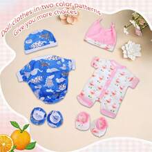 1 Set Of Summer Doll Clothes With Socks, Suitable For 14-18 Inch Dolls, Flamingo And Dinosaur Patterns, Unique And Novel, Meets Children's Preferences - Multicolor - View 5