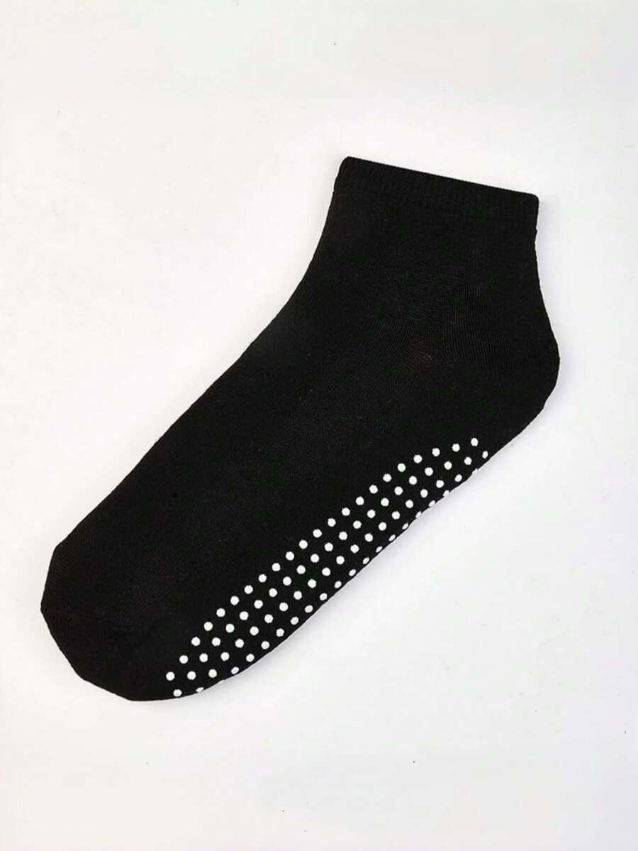 1/5/10/15/20/30 Pairs Random Multi-Color Non-Slip Men's & Women's Short Socks, Solid Color Sports Boat Socks, All-Season Versatile - Multicolor - View 1