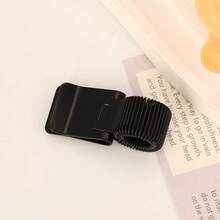 1pc Exquisite Metal Elastic Pen Clip, Minimalist Business Office Style, Smooth Metal Base Appearance With Spring Coil Texture Design, Integrated Clip + Elastic Coil Shape, Notebook External Pen Holder, Pen Storage Function, Suitable For Daily Office, Student Note-Taking, Planner Organization, Meeting Minutes, On-The-Go Memo Recording - Single Piece - View 15