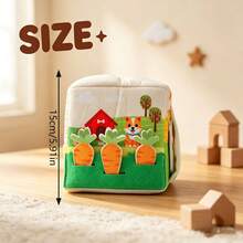 Untearable Cloth Book For Babies, Infant Fabric Tissue Box Toy Model With Storage Bag, Early Education Toy - Multicolor - View 5
