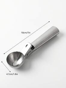 1pc Stainless Steel Ice Cream Scoop, 304/430 Multi-Purpose Dessert Scoop Tool, For Ice Cream, Cookie Dough, Watermelon, Fruit, Home Baking Tool, Suitable For Home Kitchen - Multicolor - View 14
