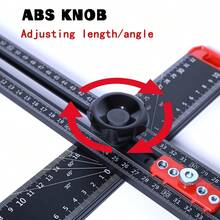 1 Set 2-In-1 T-Square Hole Position Marking & Positioning Tool, 35cm/13.77in, Aluminum Alloy Multi-Function Square Ruler Marking & Measuring Tool, For Precise Layout And Marking, High-Precision Square Ruler Suitable For Accurate Drilling Of Drawers And Doors - B - View 7