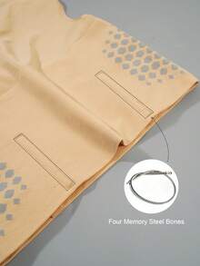 Women's Seamless Hollow Out Breathable Panties, Butt Lift And Tummy Control Design - Apricot - View 7