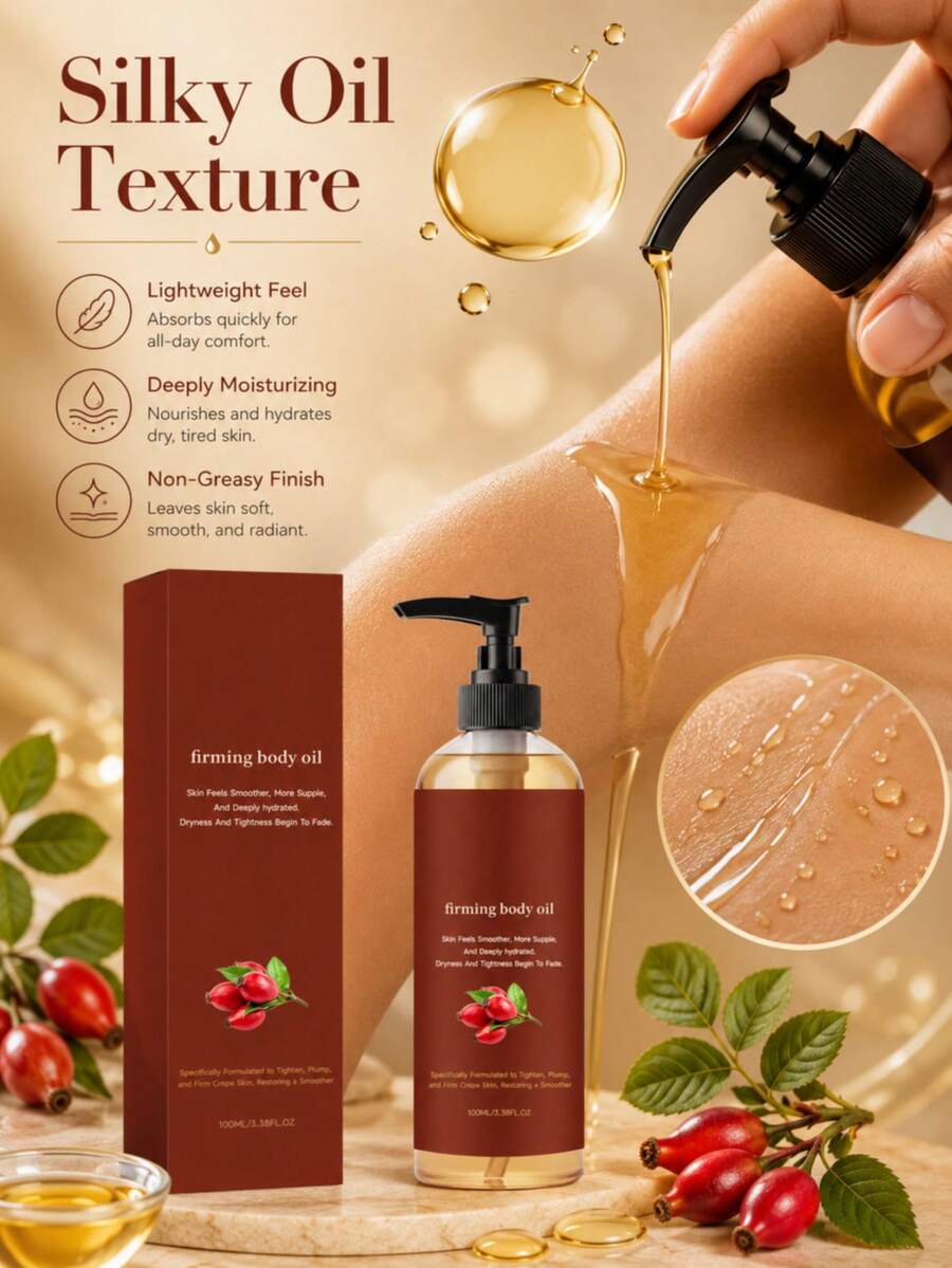 100ml Skin Care Body Oil, Daily Delicate Elastic Radiant Body Skin, Refreshing Non-Greasy Massage Body Oil - Multi Scents - View 1