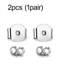 1/2/6/10pcs 925 Sterling Silver Hypoallergenic Earring Backs, Prevent Ear Stud Blockage, Suitable For Daily Wear - Earring Backs - View 16