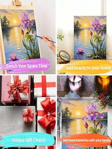 1 Set Digital Painting Kit, Suitable For Beginners, Peony Painting Kit - Adult Beginner Set, Birthday Gift, Anniversary Gift, Holiday Gift, Home Decor - A - View 4