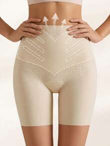 High-Waisted, Tummy-Tucking, Butt-Lifting Shaping Pants For Women: Stretchy, Comfortable, And Breathable Leggings (Light Shaping) - Apricot - View 4