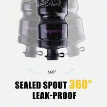 Bicycle Water Bottle Holder And Bottle Combo Set, Squeeze-Style Cycling Water Bottle Holder 720ml Leak-Proof Design Suitable For Mountain And Road Bike Cycling (Black) - Multicolor - View 5