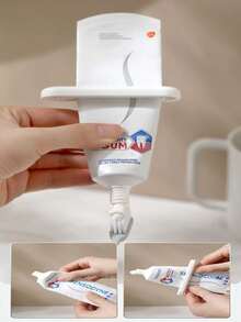 Madebyblanc 2個手動乳霜/牙膏擠壓器 – 簡約浴室用品分配器 - 白色 - 查看 9