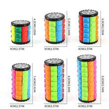1PC Creative Intelligence Stress Relief Toy, 3D Colorful Corn Magic Cube, 3x3/4x4/5x5 Cylindrical Rotating Magic Cube - Multicolor - View 2