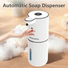 1pc 380ml Large Capacity Touchless Electric Smart Infrared Automatic Soap Dispenser, No-Press Quick Dispensing Pump For Home Detergent, Portable Hand Soap Bottle, Kitchen & Bathroom Gadget, Suitable For Schools, Hospitals, Hotels And Public Places, Spring New Arrival - View 2