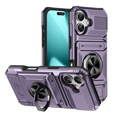 Casing Ponsel dengan Stand Putar yang Kompatibel dengan Galaxy S25 FE, Casing Ponsel Kelas Militer, Stand Terintegrasi, Desain Magnetik, Tahan Lama dan Kokoh, Mendukung Pengisian Daya Nirkabel, Tahan Guncangan dan Anti Jatuh, Kompatibel dengan Model S25, S24, S22, S23, A16, A36, A26, A17, A55, A35, A15, A13 4G/5G, Kompatibel dengan Casing Ponsel Apple 18/17/16/15/14/13/12/11 Pro Max
