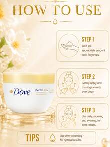 Dove Nourishing Brightening Body Lotion, 300ml Full Size/50ml Sample, Deeply Moisturizing, Radiating Skin Glow, Super Hydrating, Long-Lasting Fragrance, Suitable For Normal Skin - Dove Nourishing & Brightening Body Lotion - View 11