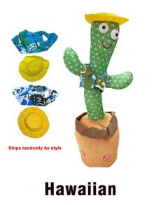 1pc Dancing Cactus, Magical Flower, Repeat Recording, Glowing Doll, Creative Plush Twisting Body Doll, Singing, Stress Relief Prank Toy For Teens - Multicolor - View 15