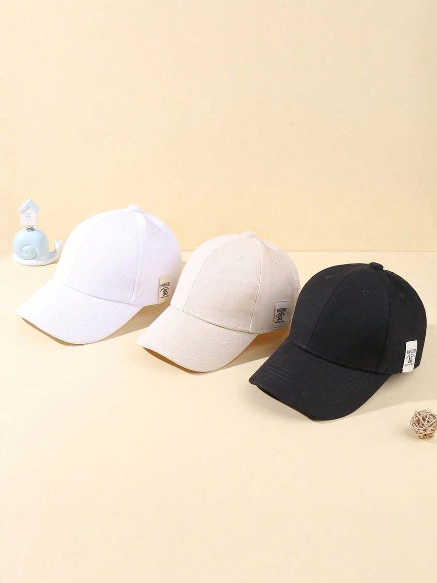 3pcs/Set Baby Spring/Autumn Cute 15# Baseball Cap, Suitable For Outdoor Sun Protection, Casual And Daily Party - Multicolor - View 1
