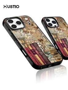 1pc Book Collage Girl Butterfly Planet Cloud Pattern Transparent Anti-Drop TPU Phone Case, Camera Bump Protection Cover, Suitable As Holiday Gift For Partner And Friends, Compatible With Apple XS/XS Max/XR/11/12/13/14/15/16 Pro/Pro Max/14/15 Plus/17/16 Pro Max - Multicolor - View 7