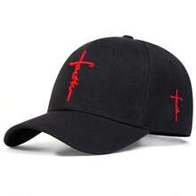 Black Red Embroidery