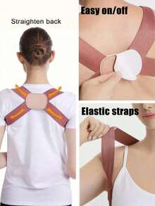 Adjustable Back Support Brace, Unisex, Breathable Back Support Brace, Back Support And Shoulder Back Brace, Back And Chest Support - Multiple Styles - View 5