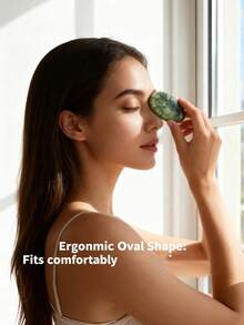 3pcs Hot & Cold Eye Massage Pads, 3*4cm Pink & Green, Facial Skincare - Multicolor - View 3