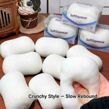 Palline di sapone fatte a mano croccanti, morbide e cigolanti, puro artigianato, giocattolo anti-stress controllato dal suono, può alleviare l'ansia, giocattolo per le dita, rilascio della pressione manuale, miglior regalo per compleanno-festa-Natale-San Valentino - Multicolore - Visualizzare 7
